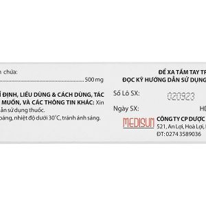 Fedcerine 500mg điều trị viêm loét đại tràng (3 vỉ x 10 viên)