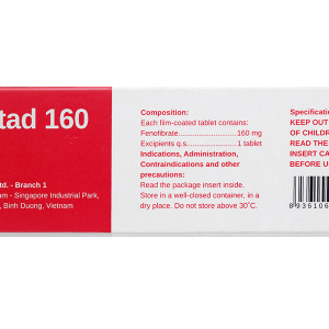 Fenostad 160 trị rối loạn mỡ máu (3 vỉ x 10 viên)