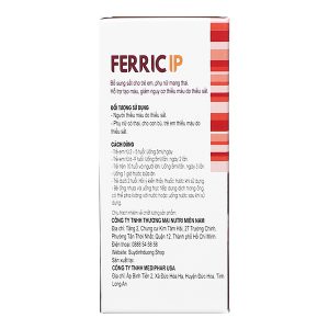 Dung dịch Ferric IP bổ sung sắt, hỗ trợ tạo máu hộp 20 ống x 5ml