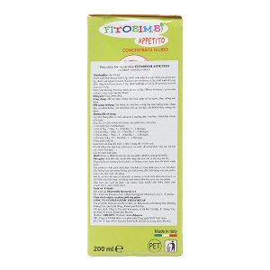 Siro Fitobimbi Appetito hỗ trợ tăng cường tiêu hóa cho bé chai 200ml