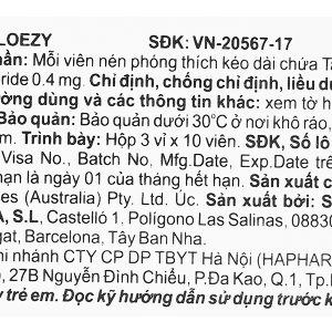 Floezy 0.4mg trị phì đại tuyến tiền liệt (3 vỉ x 10 viên)