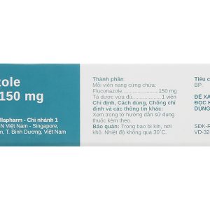 Fluconazole STELLA 150mg trị viêm màng não, nhiễm nấm (1 vỉ x 1 viên)