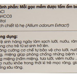 Gạc răng miệng Dr. Papie 0+ giúp sạch lưỡi, nướu, răng hộp 30 gói