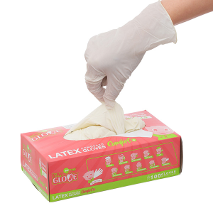 Găng tay y tế có bột Latex I'm Glove size M hộp 50 đôi