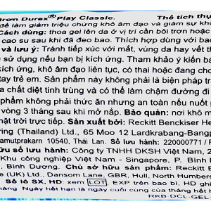 Gel bôi trơn Durex Play Classic dịu nhẹ chai 50ml