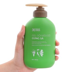 Gel gội hữu cơ Gừng Sả Cocay Hoala ngăn dầu, dưỡng ẩm chai 500g