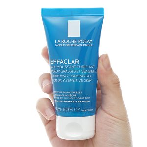 Gel rửa mặt La Roche-Posay Effaclar Purifying Foaming cho da dầu, nhạy cảm tuýp 50ml