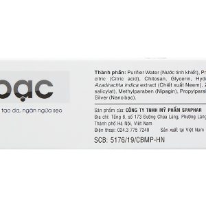 Gel Su bạc làm sạch da, kháng khuẩn tuýp 25g