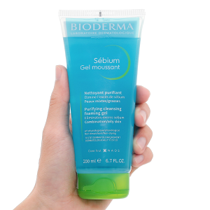 Gel rửa mặt Bioderma Sébium Gel Moussant làm sạch cho da dầu và da hỗn hợp tuýp 200ml