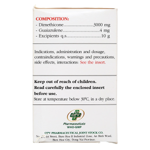 Gel uống Pepsia trị chứng đầy hơi, ợ nóng (30 gói x 10g)