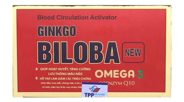 TPP-France Ginkgo Biloba New tăng cường lưu thông máu não hộp 100 viên