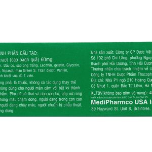 Ginkgobilobaybay tăng cường tuần hoàn máu não hộp 30 viên