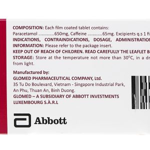 Glotadol Power giảm các cơn đau nặng, hạ sốt (10 vỉ x 10 viên)