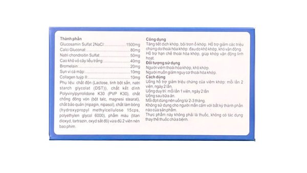 Goldbones 1500 Abipha tăng tiết dịch, giảm thoái hóa khớp hộp 60 viên