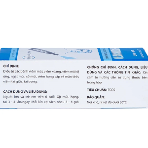 Thuốc xịt tai, mũi, họng Hadocort-D chống viêm, dị ứng mạnh chai 15ml