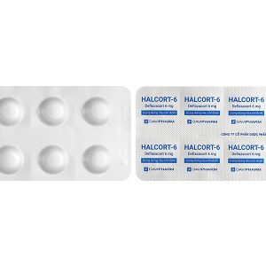 Halcort-6 thuốc kháng viêm, trị viêm khớp dạng thấp (3 vỉ x 10 viên)