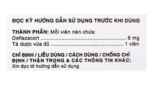 Halcort-6 thuốc kháng viêm, trị viêm khớp dạng thấp (3 vỉ x 10 viên)