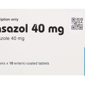 Hansazol 40mg trị trào ngược dạ dày, thực quản (3 vỉ x 10 viên)