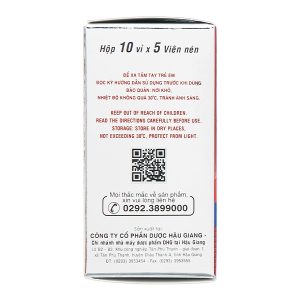 Hapacol 650 giảm đau, hạ sốt (10 vỉ x 5 viên)