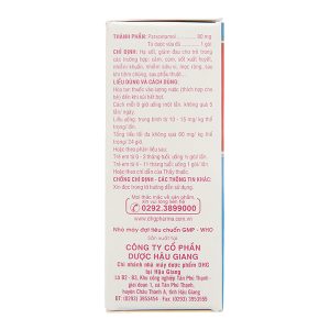 Bột sủi Hapacol 80 giảm đau, hạ sốt cho trẻ (24 gói x 1.5g)