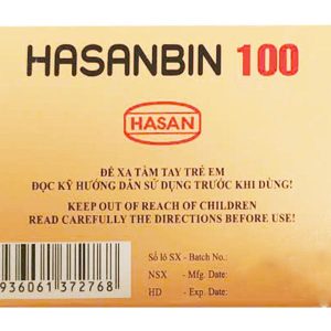 Hasanbin 100mg điều trị đau do rối loạn chức năng đường tiêu hóa (10 vỉ x 10 viên)