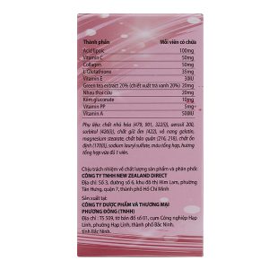 Hauora Maxi White làm trắng da, giảm nám lọ 30 viên