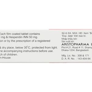 Hemoral Tablet trị trĩ, suy giãn tĩnh mạch (3 vỉ x 10 viên)