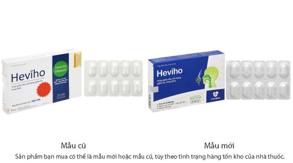 Heviho hỗ trợ giảm ho, đau rát họng hộp 20 viên