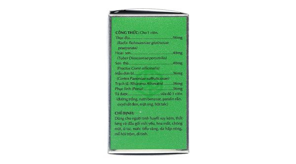 Hoàn Lục Vị Bổ Thận Âm giảm mỏi gối, mồ hôi trộm chai 240 viên