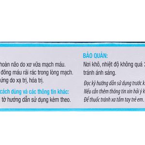 Hoạt Huyết CM3 rối loạn tuần hoàn não do xơ vữa động mạch (3 vỉ x 10 viên)