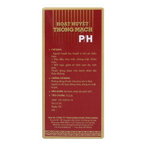 Cao lỏng Hoạt Huyết Thông Mạch P/H tăng tuần hoàn máu não, cải thiện trí nhớ chai 250ml