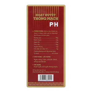 Cao lỏng Hoạt Huyết Thông Mạch P/H tăng tuần hoàn máu não, cải thiện trí nhớ chai 250ml
