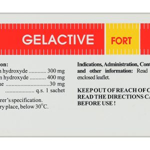 Hỗn dịch uống Gelactive Fort làm dịu các triệu chứng rối loạn tiêu hóa (30 gói x 10ml)