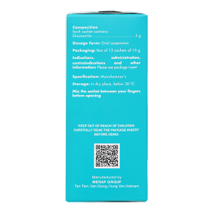Hỗn dịch uống Diobysta trị tiêu chảy (12 gói x 10g)