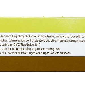 Hỗn dịch uống Motilium 1mg/ml trị triệu chứng nôn và buồn nôn chai 30ml