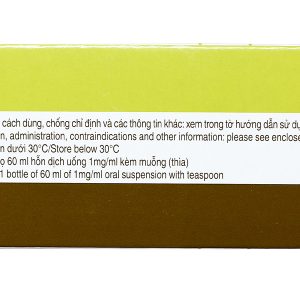 Hỗn dịch uống Motilium 1mg/ml trị triệu chứng nôn và buồn nôn chai 60ml