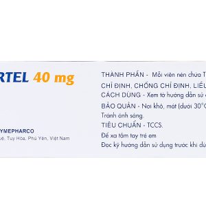 Hypertel 40mg trị tăng huyết áp vô căn (4 vỉ x 7 viên)