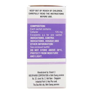 Cốm pha hỗn dịch uống Imeclor 125 trị nhiễm khuẩn (12 gói x 1.5g)