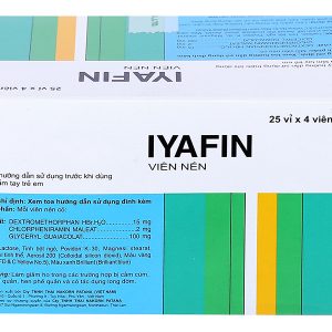 Iyafin giảm ho, tan đàm trong bệnh lý hô hấp (25 vỉ x 4 viên)