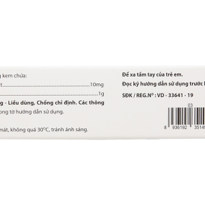 Kem bôi da Hydrocortison 1% VCP trị viêm da tuýp 15g