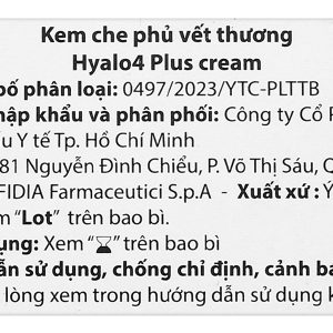 Kem bôi Hyalo4 Plus kiểm soát các tổn thương da tuýp 25g