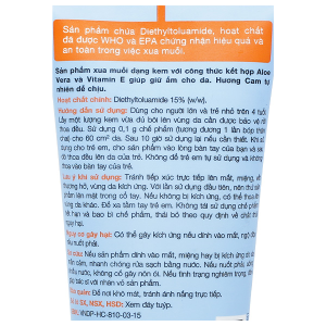 Kem chống muỗi Remos hương cam tuýp 70g