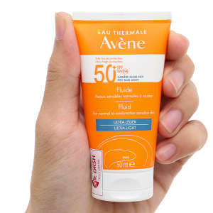 Kem chống nắng Avène Fluide SPF50+ cho da thường và da hỗn hợp tuýp 50ml
