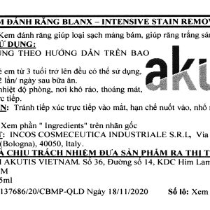 Kem đánh răng BlanX Intensive Stain Removal giúp sạch mảng bám tuýp 75ml