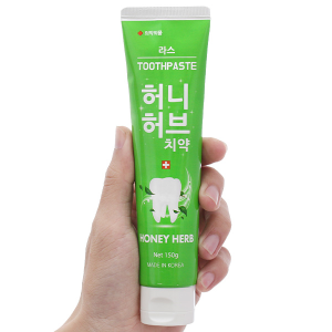 Kem đánh răng Lath Honey Herb giúp răng chắc khỏe, hơi thở thơm mát tuýp 150g