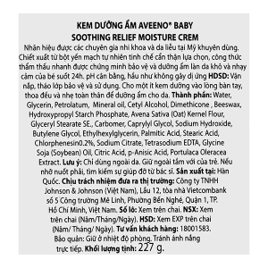 Kem dưỡng ẩm Aveeno Baby dịu nhẹ cho bé da khô và nhạy cảm tuýp 227g