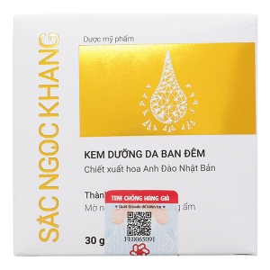 Kem dưỡng da ban đêm Sắc Ngọc Khang làm mờ thâm nám hũ 30g