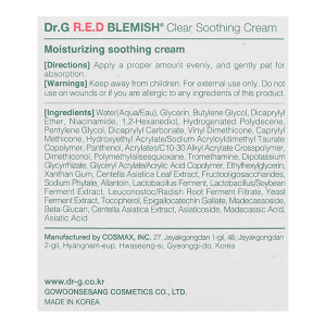 Kem dưỡng Dr.G R.E.D Blemish cấp ẩm và phục hồi sâu cho da hũ 70ml