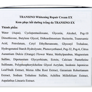 Kem dưỡng trắng da Transino Whitening Repair Cream EX dưỡng ẩm phục hồi da hũ 35g