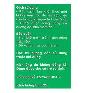 Kem Yoosun rau má dịu mẫn ngứa, ngừa mụn, mát da tuýp 25g